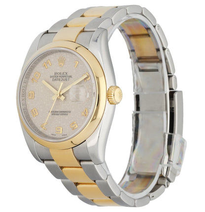 Rolex DateJust 116203 Anniversary Dial Two Tone Men’s Watch - Wristwatch