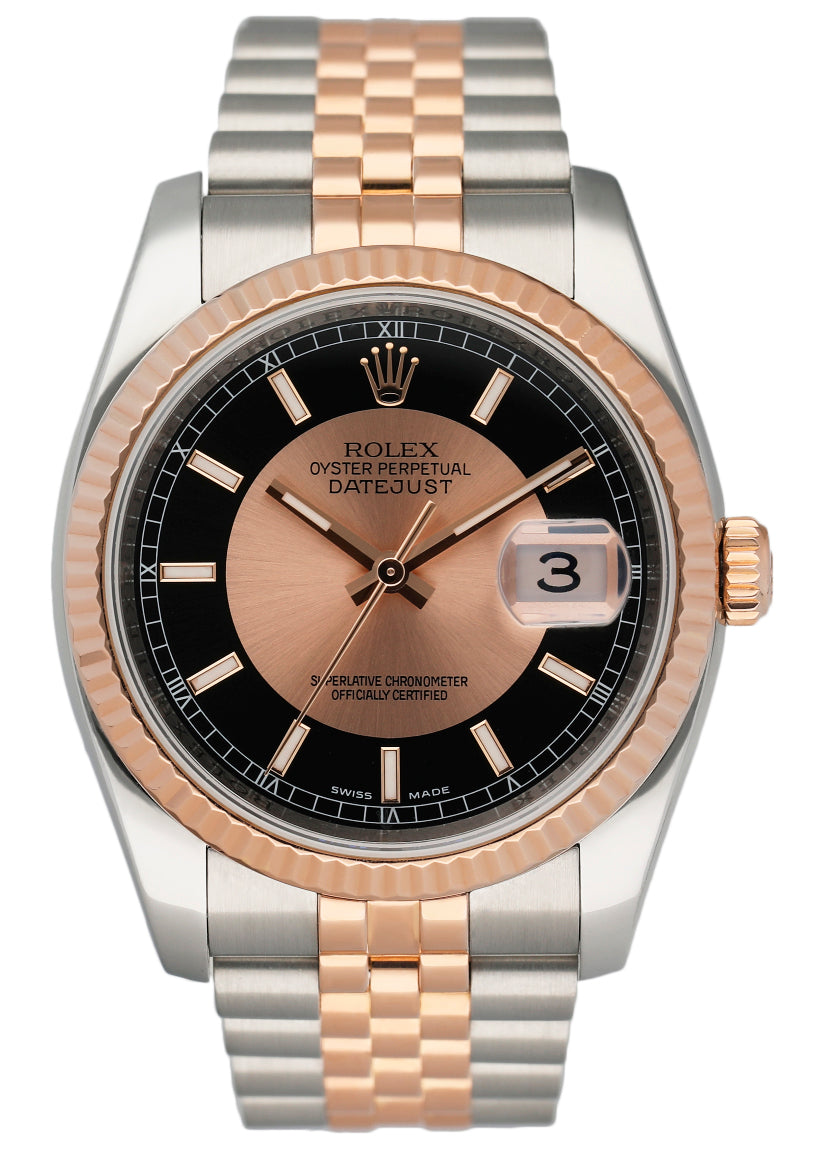 Rolex Datejust 116231 Tuxedo Dial Mens Watch