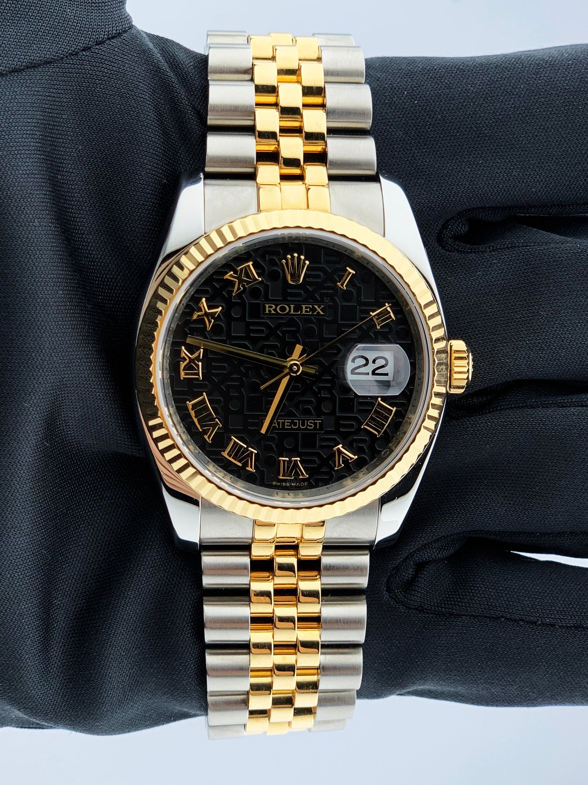 Rolex Datejust 116233 Anniversary Dial Men's Watch Box & Papers
