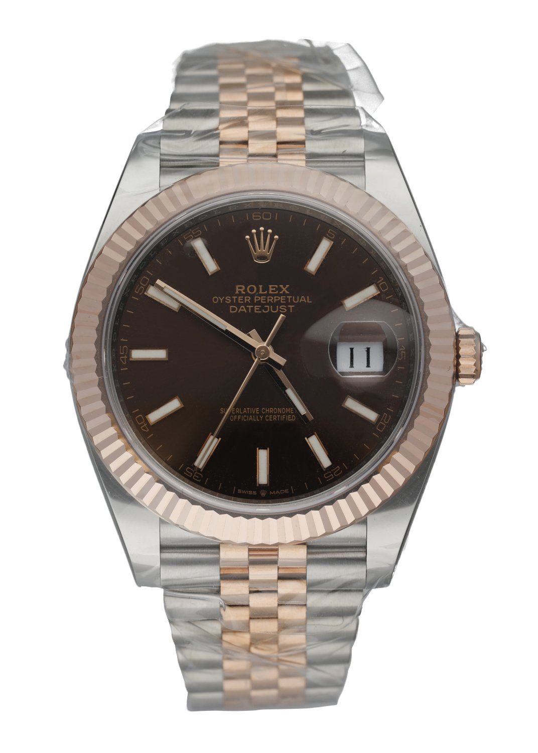 Rolex Datejust 126331 Stainless Steel & 18K Rose Gold Men's Watch Box & Paper
