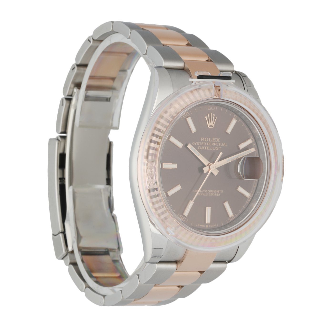 Rolex Datejust 126331 Stainless Steel & 18K Rose Gold Men's Watch Box & Paper