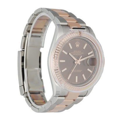 Rolex Datejust 126331 Stainless Steel & 18K Rose Gold Men's Watch Box & Paper