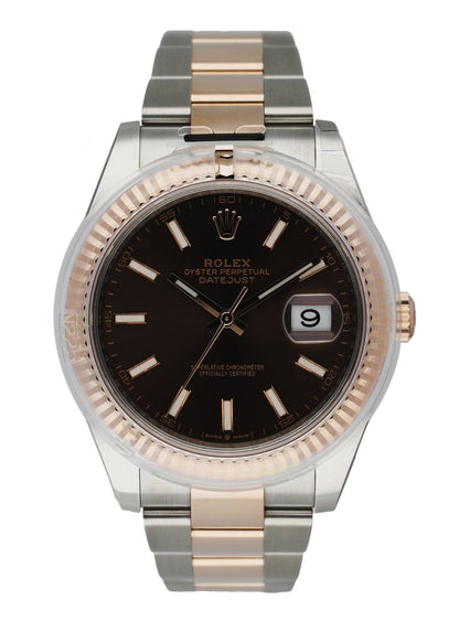 Rolex Datejust 126331 Stainless Steel & 18K Rose Gold Men's Watch Box & Paper