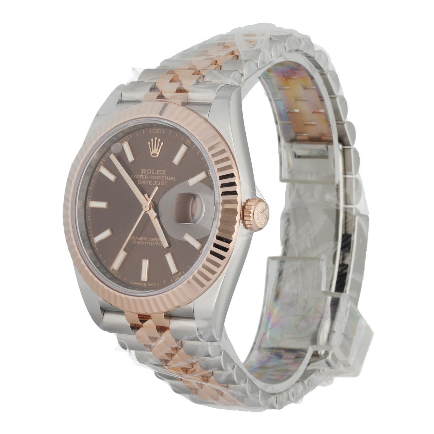 Rolex Datejust 126331 Stainless Steel & 18K Rose Gold Men's Watch Box & Paper