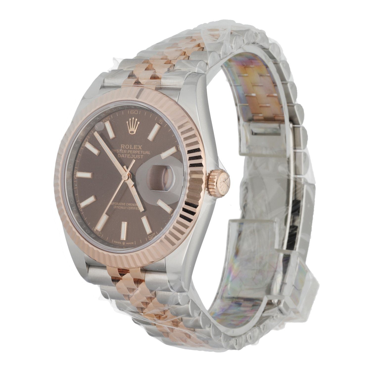 Rolex Datejust 126331 Stainless Steel & 18K Rose Gold Men's Watch Box & Paper