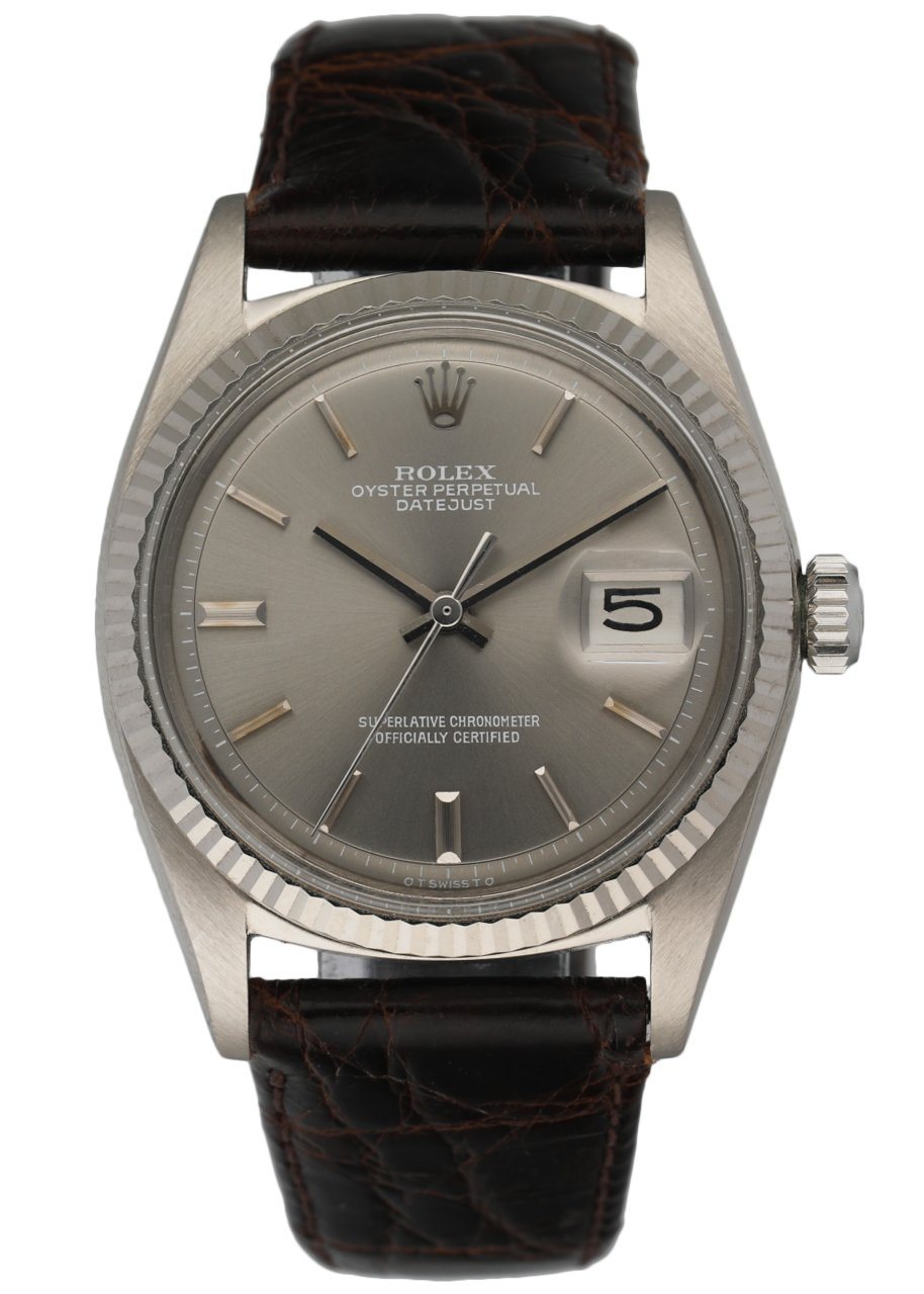 Rolex Datejust 1601 18K White Gold Vintage Men's Watch