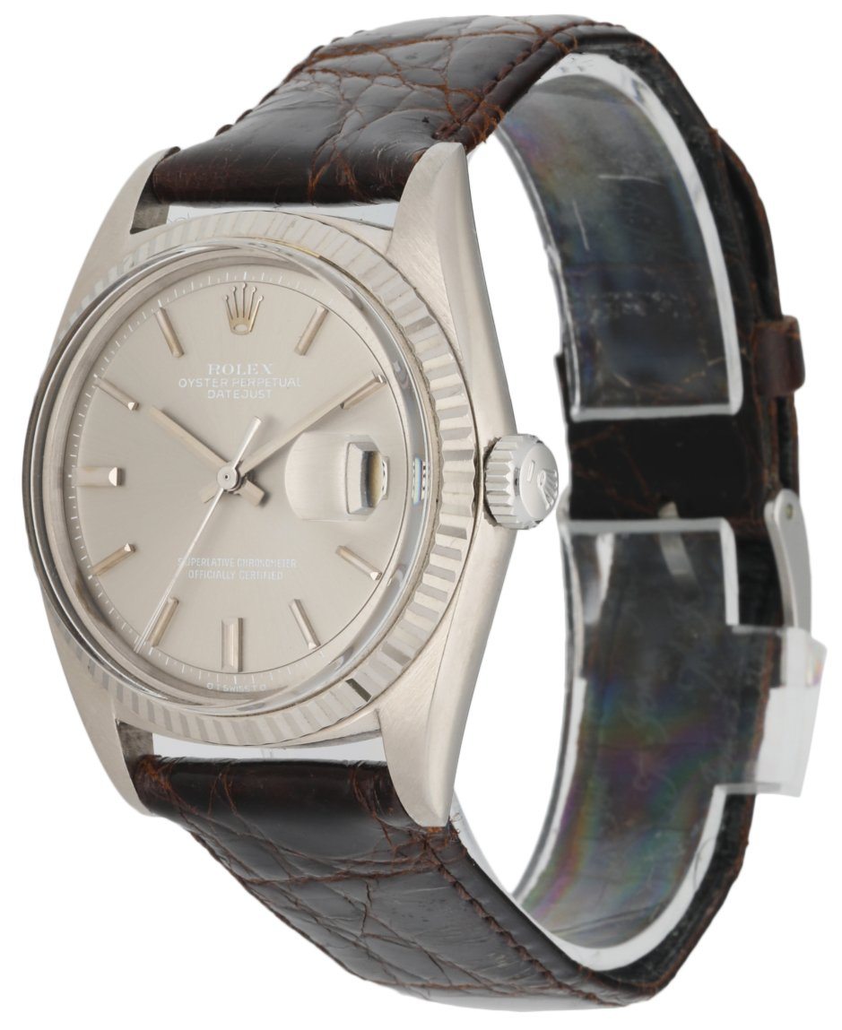 Rolex Datejust 1601 18K White Gold Vintage Men's Watch