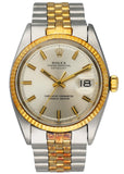 Rolex Datejust 1601 Sliver Dial Men's Watch Box & Papers