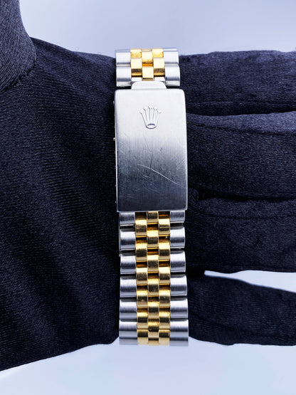 Rolex Datejust 16013 Black Dial Mens Watch Box Papers