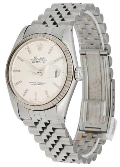 Rolex Datejust 16014 Silver Dial Mens Watch - Wristwatch