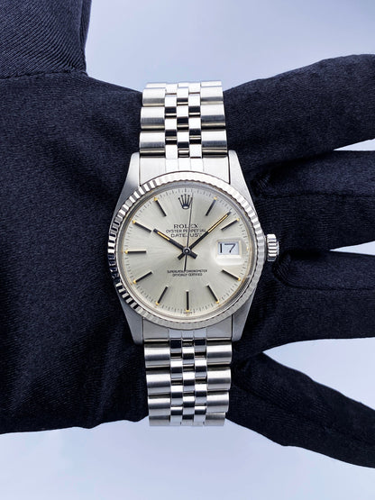 Rolex Datejust 16014 Silver Dial Mens Watch