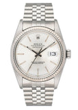 Rolex Datejust 16014 Silver Dial Stainless Steel Mens Watch