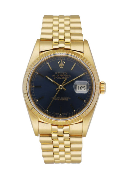 Rolex Datejust 16018 18K Yellow Gold Men’s Watch - Wristwatch