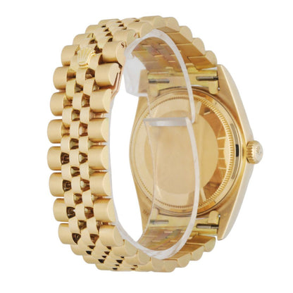 Rolex DateJust 16018 Buckley Dial 18k Yellow Gold Men’s Watch - Wristwatch