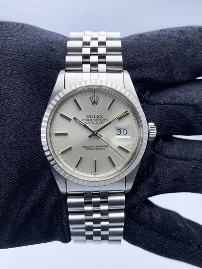 Rolex Datejust 16030 Silver Dial Mens Watch