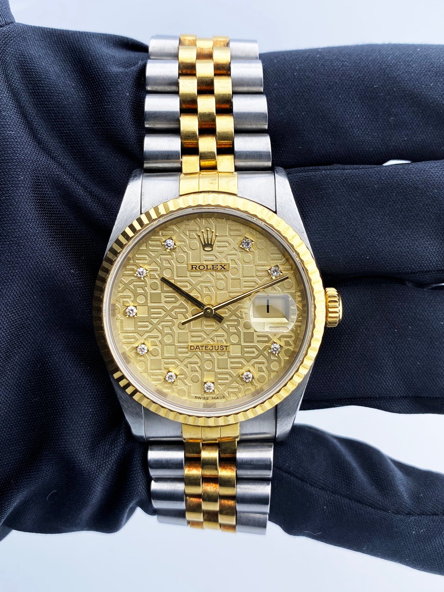 Rolex Datejust 16233 Anniversary Diamond Dial Mens Watch - Virtual