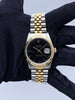 Rolex Datejust 16233 Black Dial Two Tone Mens Watch