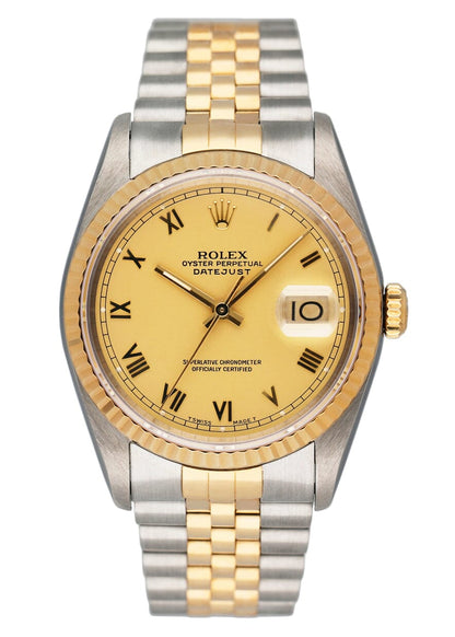 Rolex Datejust 16233 Champagne Dial Mens Watch - Watches