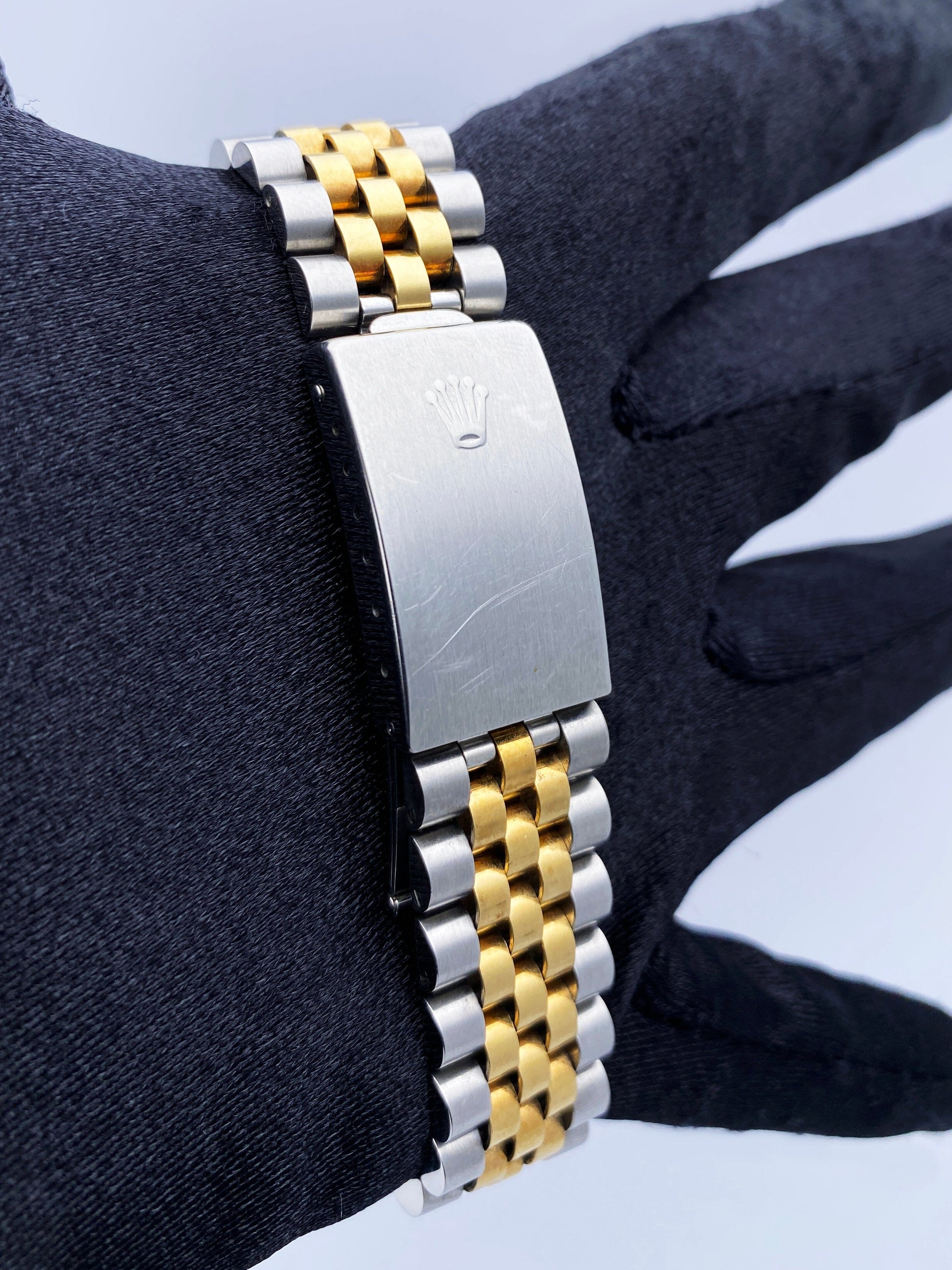 Rolex Datejust 16233 Champagne Dial Mens Watch Box Papers - Wristwatch