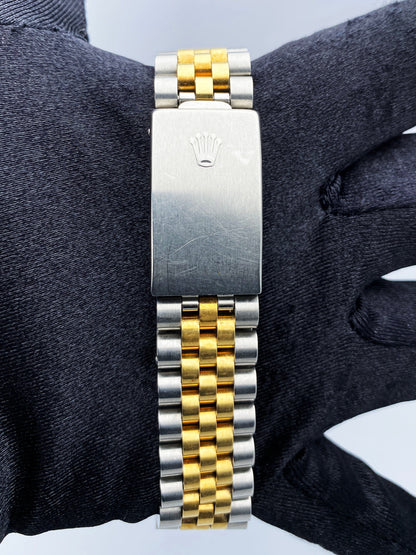 Rolex Datejust 16233 Champagne Dial Mens Watch Box Papers - Wristwatch