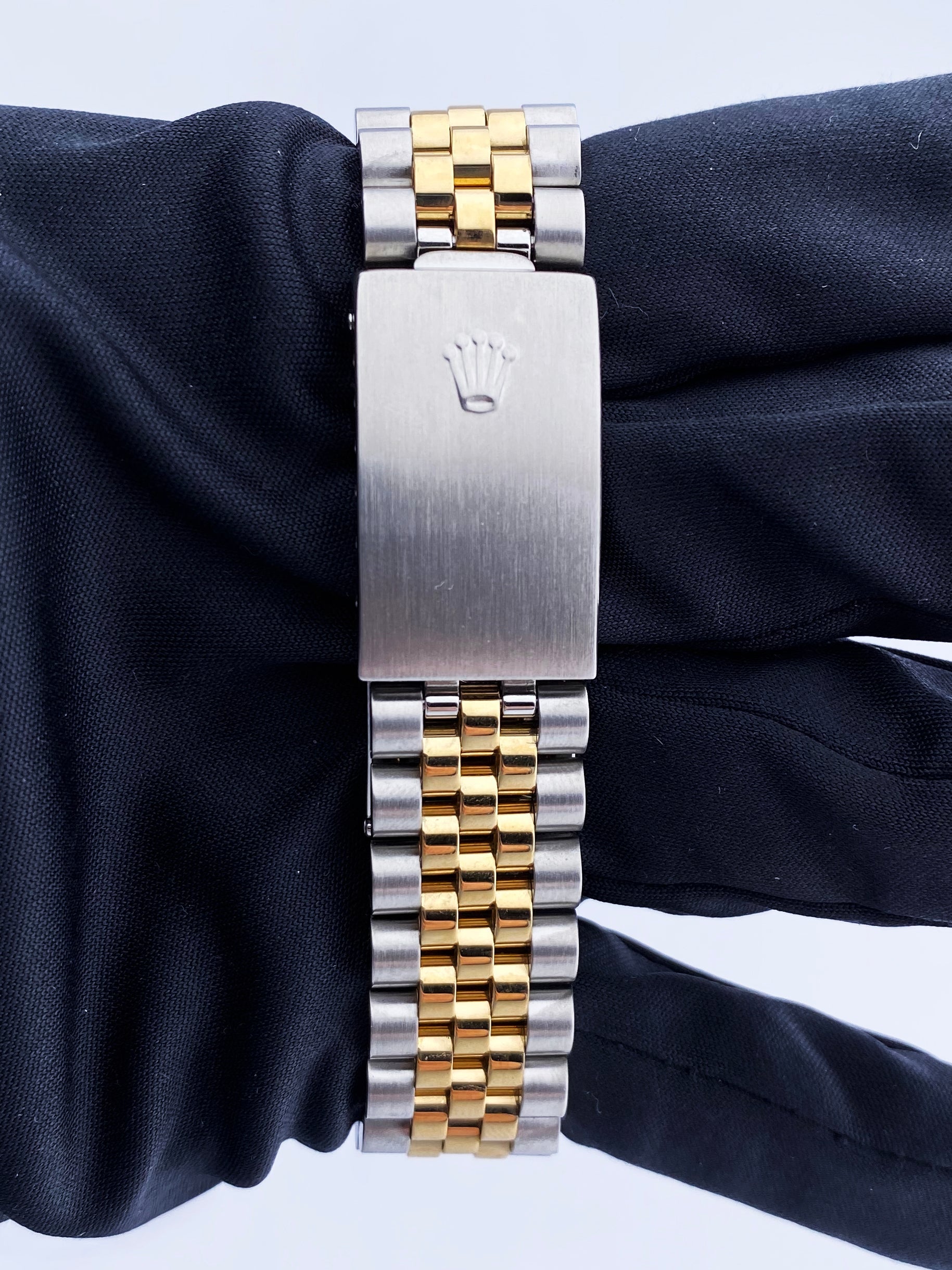 Rolex Datejust 16233 Diamond Blue Dial Mens Watch Box & Papers