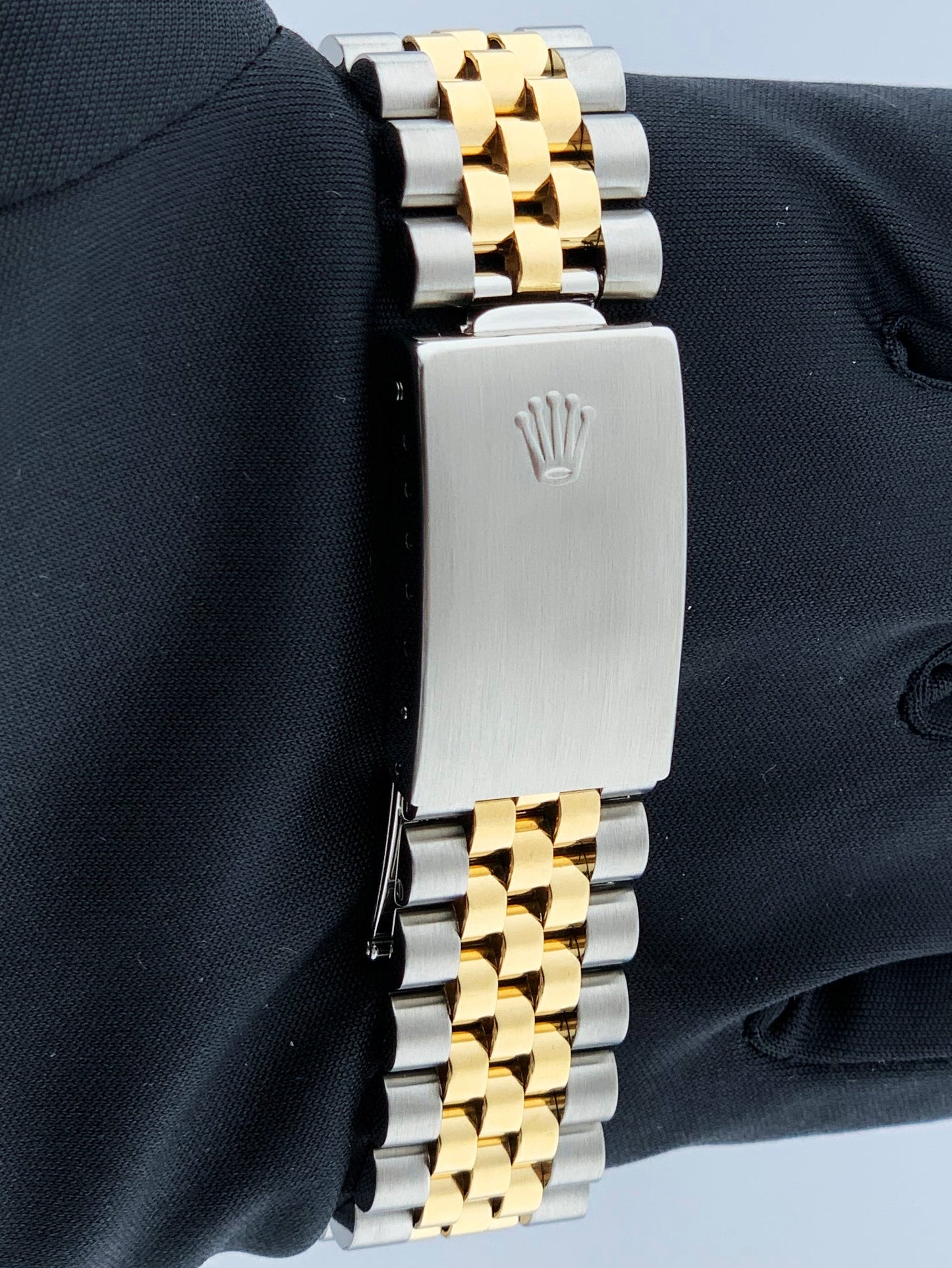 Rolex Datejust 16233 Ivory Pyramid Dial Mens Watch Box & Papers - Wristwatch