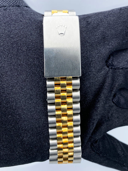 Rolex Datejust 16233 Silver Dial Mens Watch Box Papers - Wristwatch
