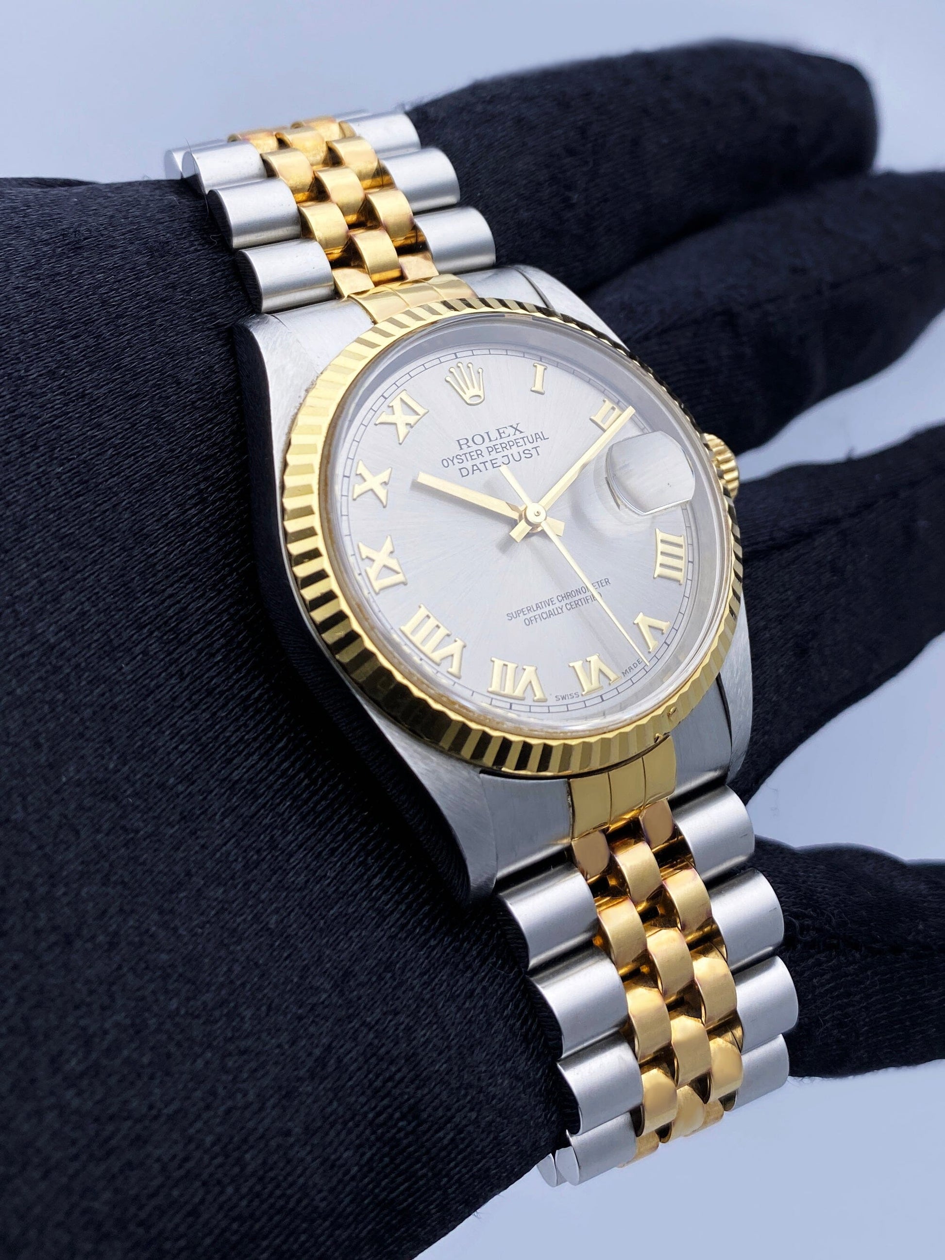 Rolex Datejust 16233 Mens Watch Box Papers - Wristwatch