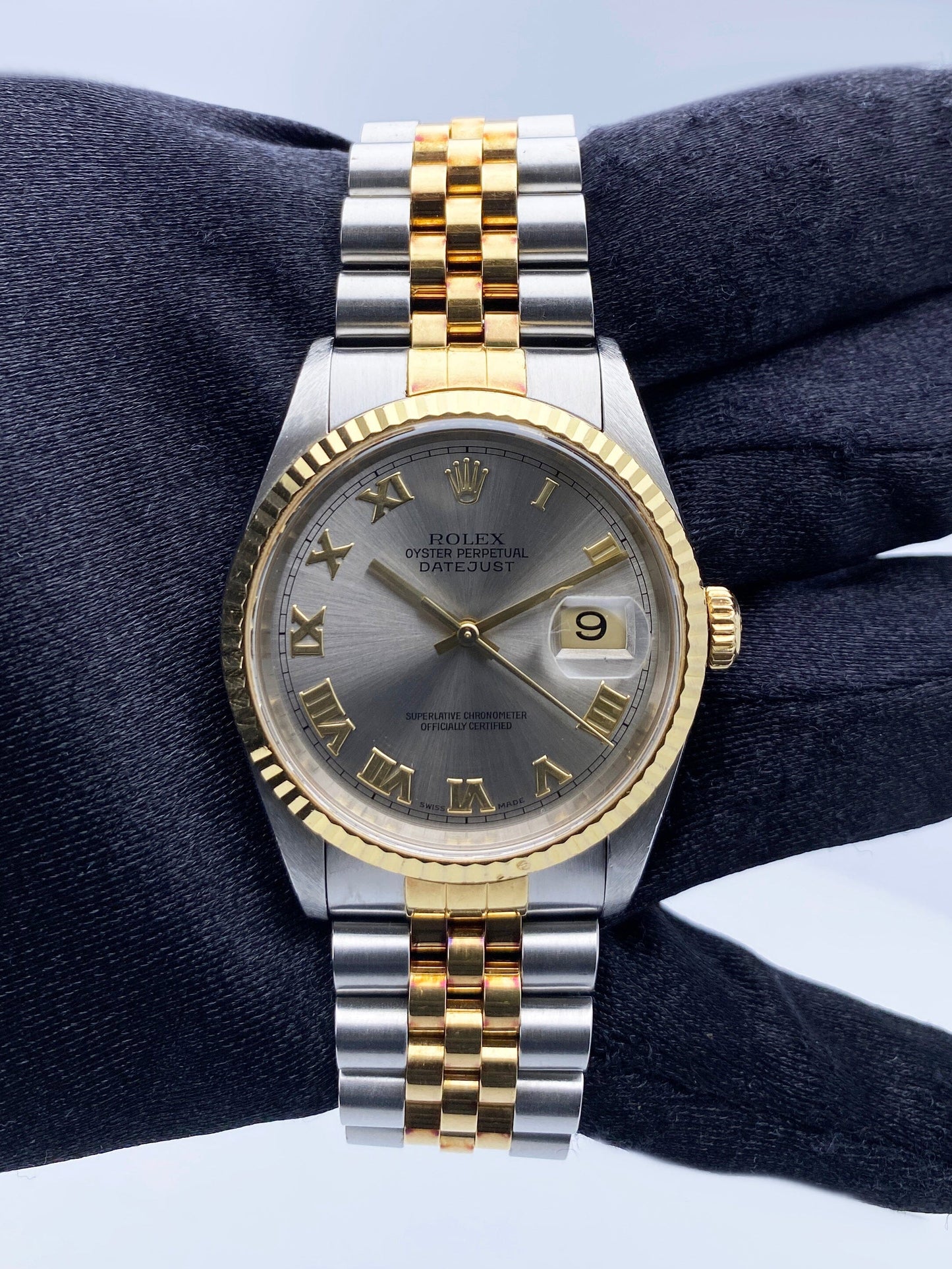 Rolex Datejust 16233 Mens Watch Box Papers - Wristwatch