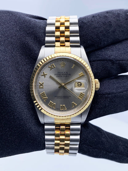 Rolex Datejust 16233 Mens Watch Box Papers - Wristwatch