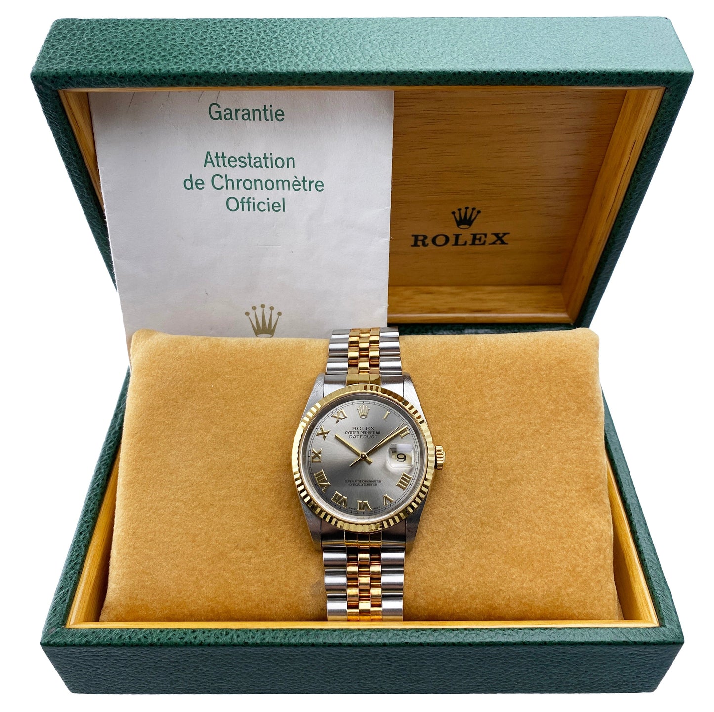 Rolex Datejust 16233 Mens Watch Box Papers - Wristwatch