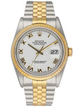 Rolex Datejust 16233 White Dial Mens Watch Box & Papers - Virtual