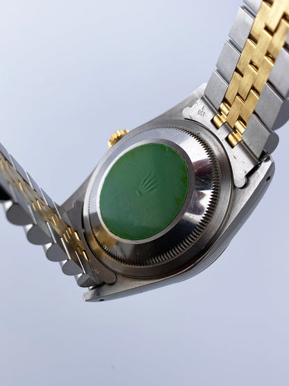Rolex Datejust 16233 White Dial Two Tone Mens Watch - Wristwatch