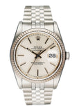 Rolex Datejust 16234 Silver Dial Mens Watch