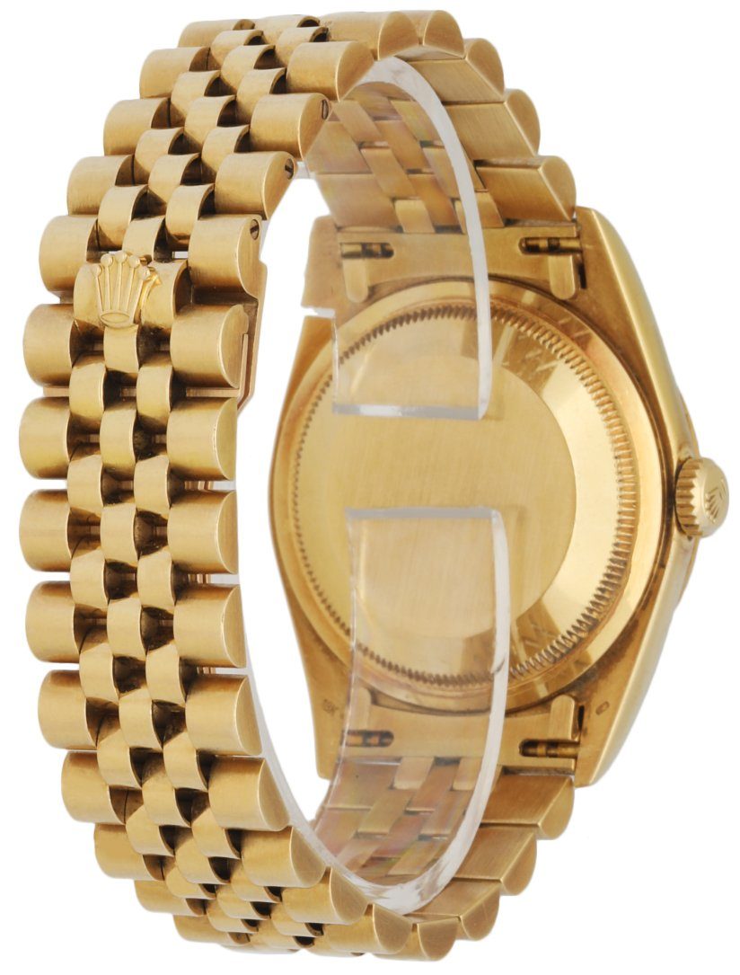 Rolex Datejust 16238 18k Yellow Gold Blue vignette Men's Watch