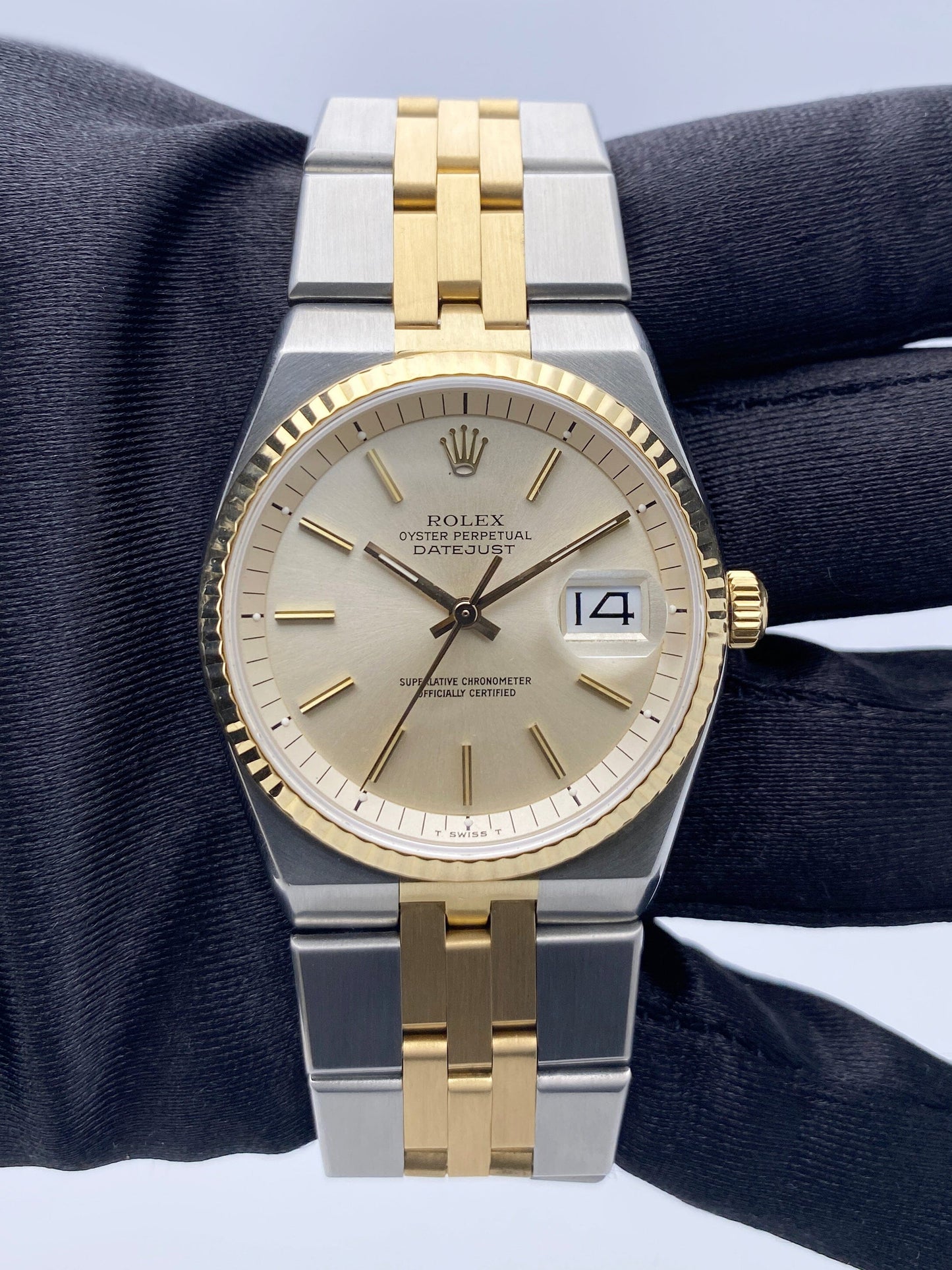 Rolex Datejust 1630 ’Rare Bird’ Two-Tone 14K Yellow Gold Mens Watch - Wristwatch