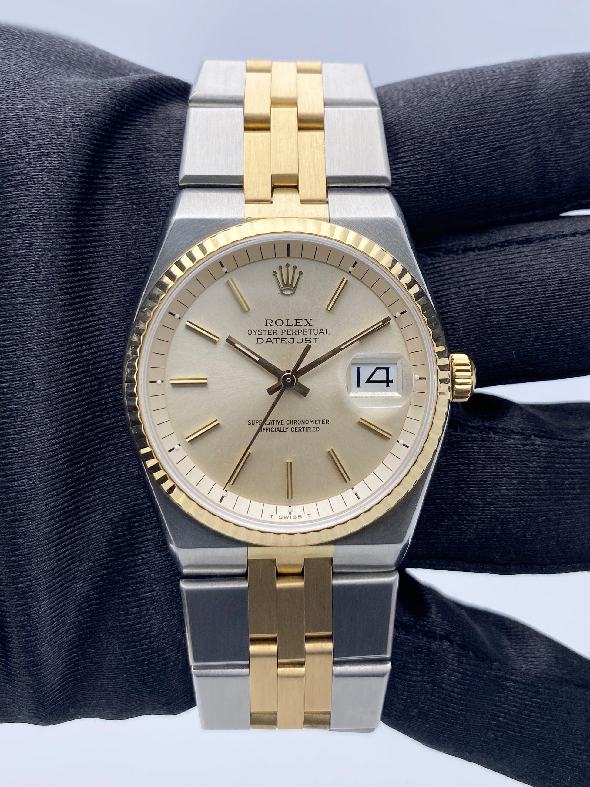 Rolex Datejust 1630 ’Rare Bird’ Two-Tone 14K Yellow Gold Mens Watch - Wristwatch