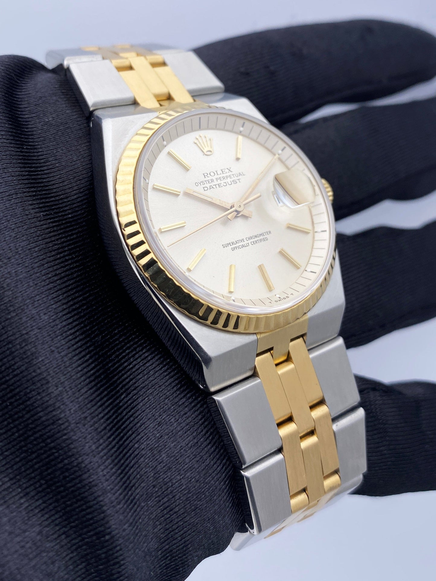 Rolex Datejust 1630 ’Rare Bird’ Two-Tone 14K Yellow Gold Mens Watch - Wristwatch