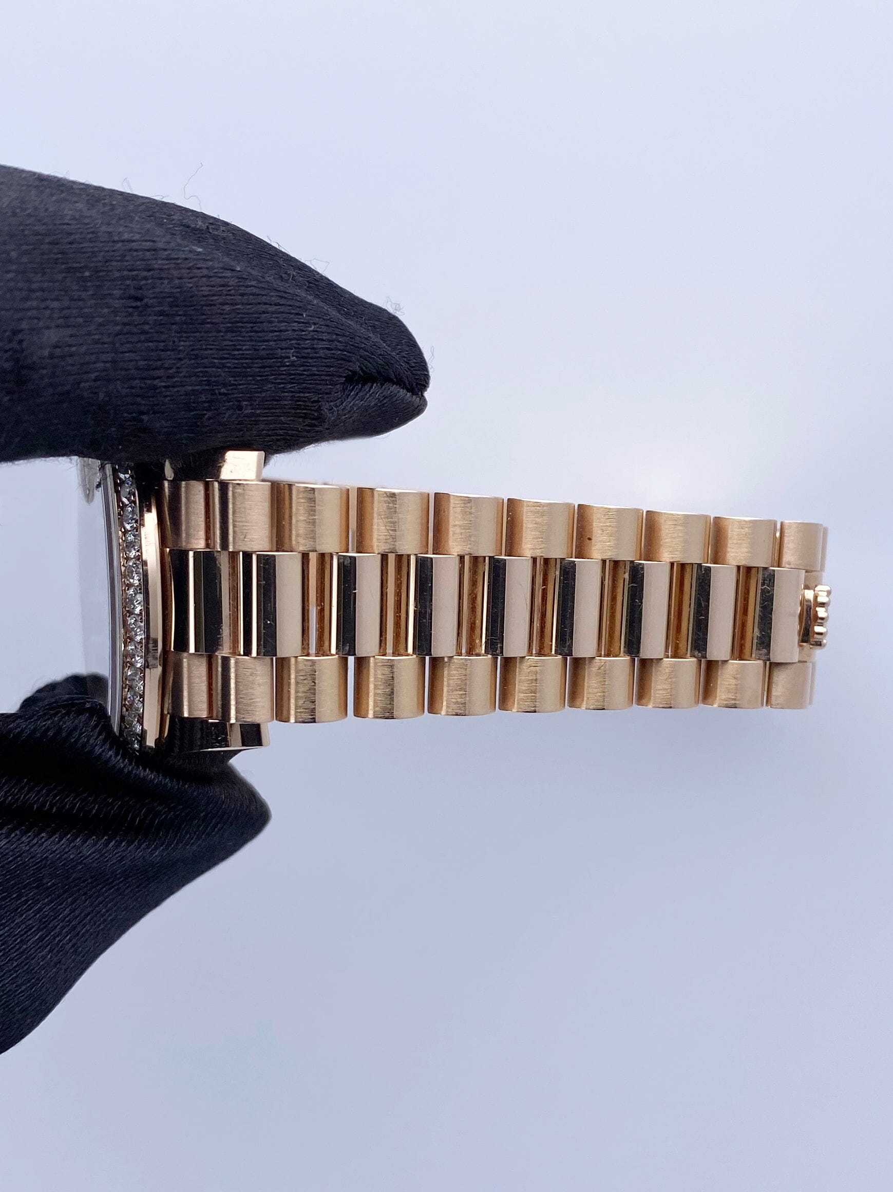 Rolex Datejust 278285RBR Diamond Chocolate Dial Rose Gold Watch Box Papers