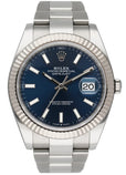 Rolex Datejust 41 126334 Stainless Steel Blue Dial Box Papers