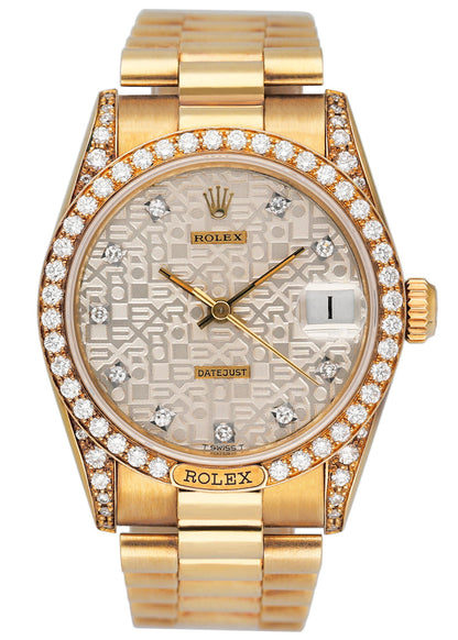 Rolex Datejust 68158 Diamond Anniversary Dial Ladies Watch