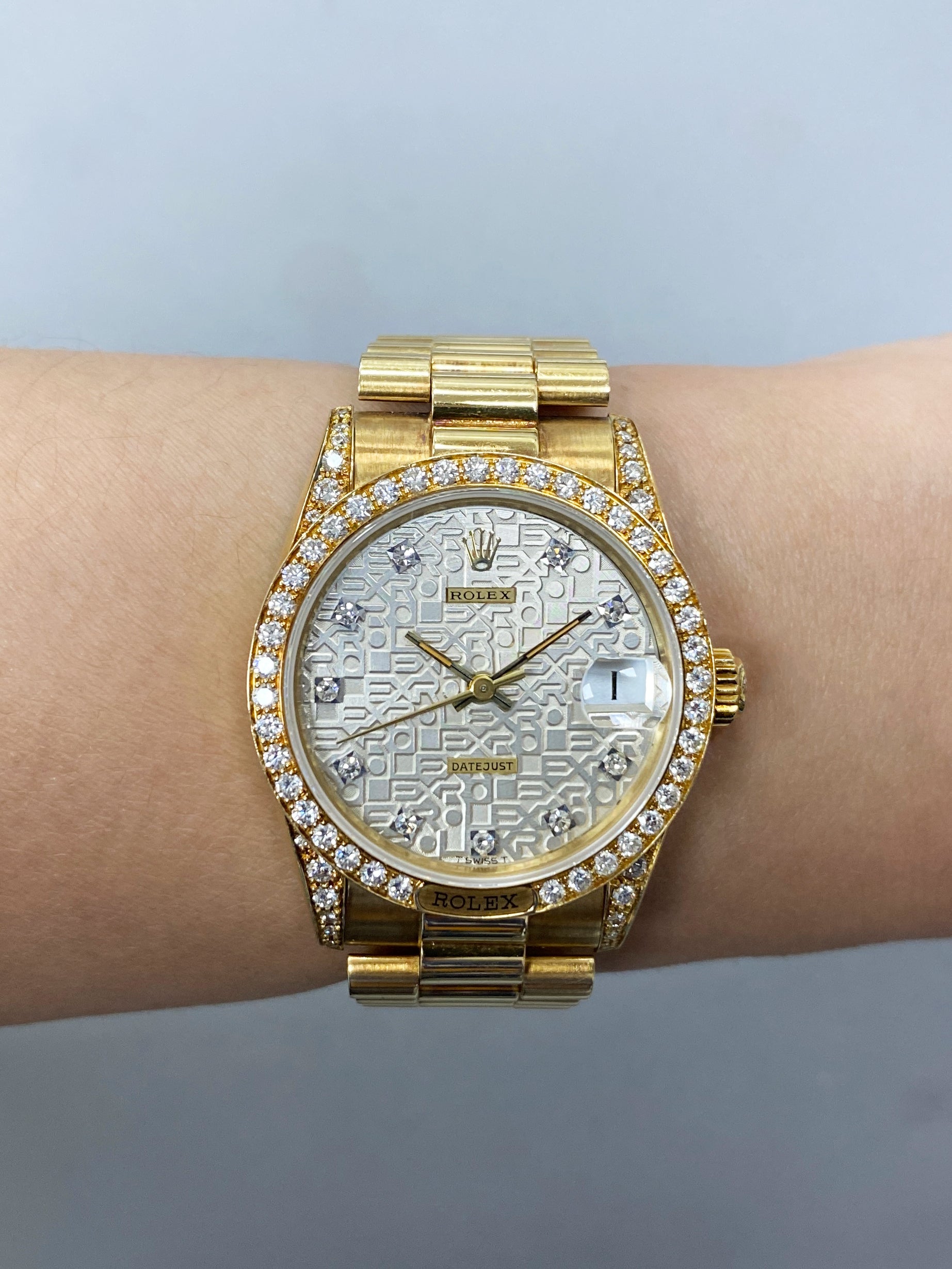 Rolex Datejust 68158 Diamond Anniversary Dial Ladies Watch