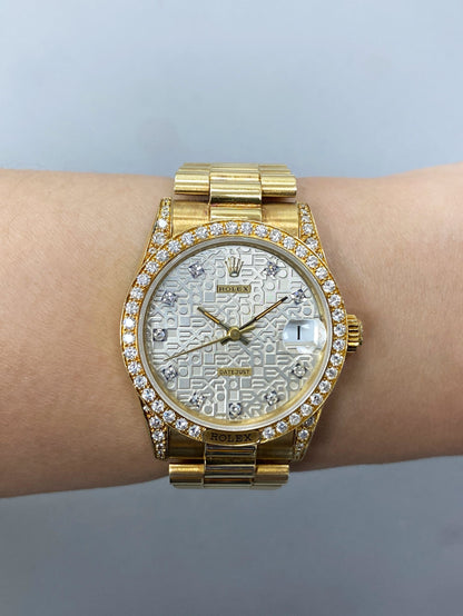 Rolex Datejust 68158 Diamond Anniversary Dial Ladies Watch