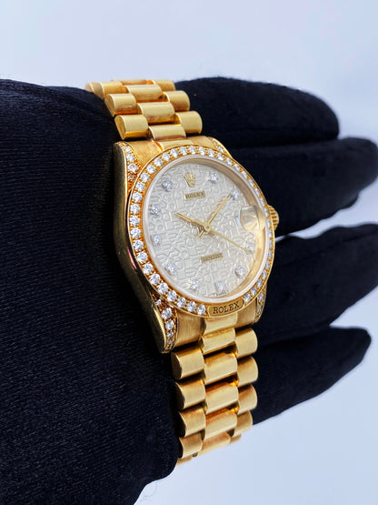 Rolex Datejust 68158 Diamond Anniversary Dial Ladies Watch