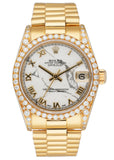 Rolex Datejust 68158 President Marble Dial Ladies Watch - Wristwatch