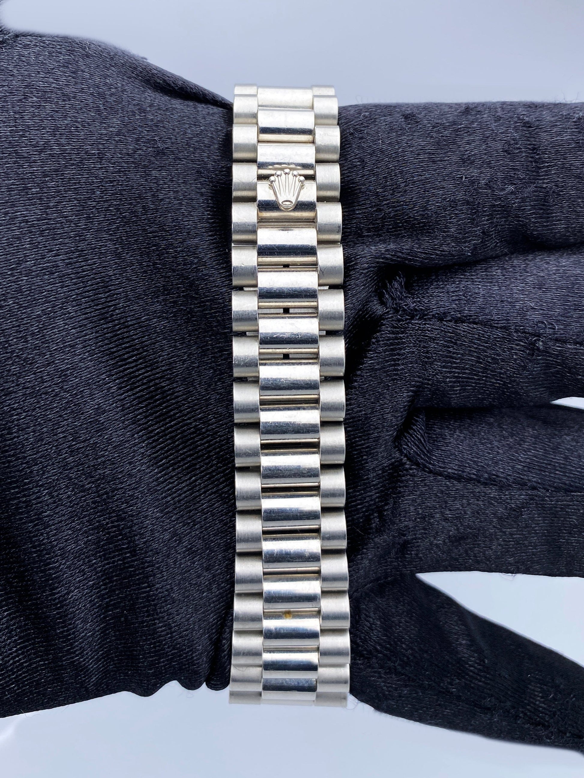 Rolex Datejust 68246 Platinum Diamond Anniversary Dial Midsize Watch