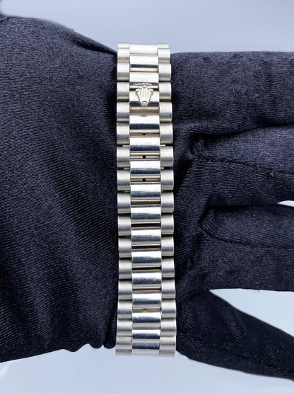 Rolex Datejust 68246 Platinum Diamond Anniversary Dial Midsize Watch