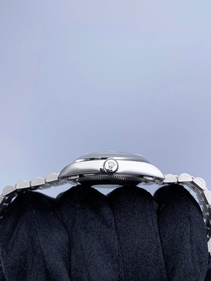 Rolex Datejust 68246 Platinum Diamond Anniversary Dial Midsize Watch