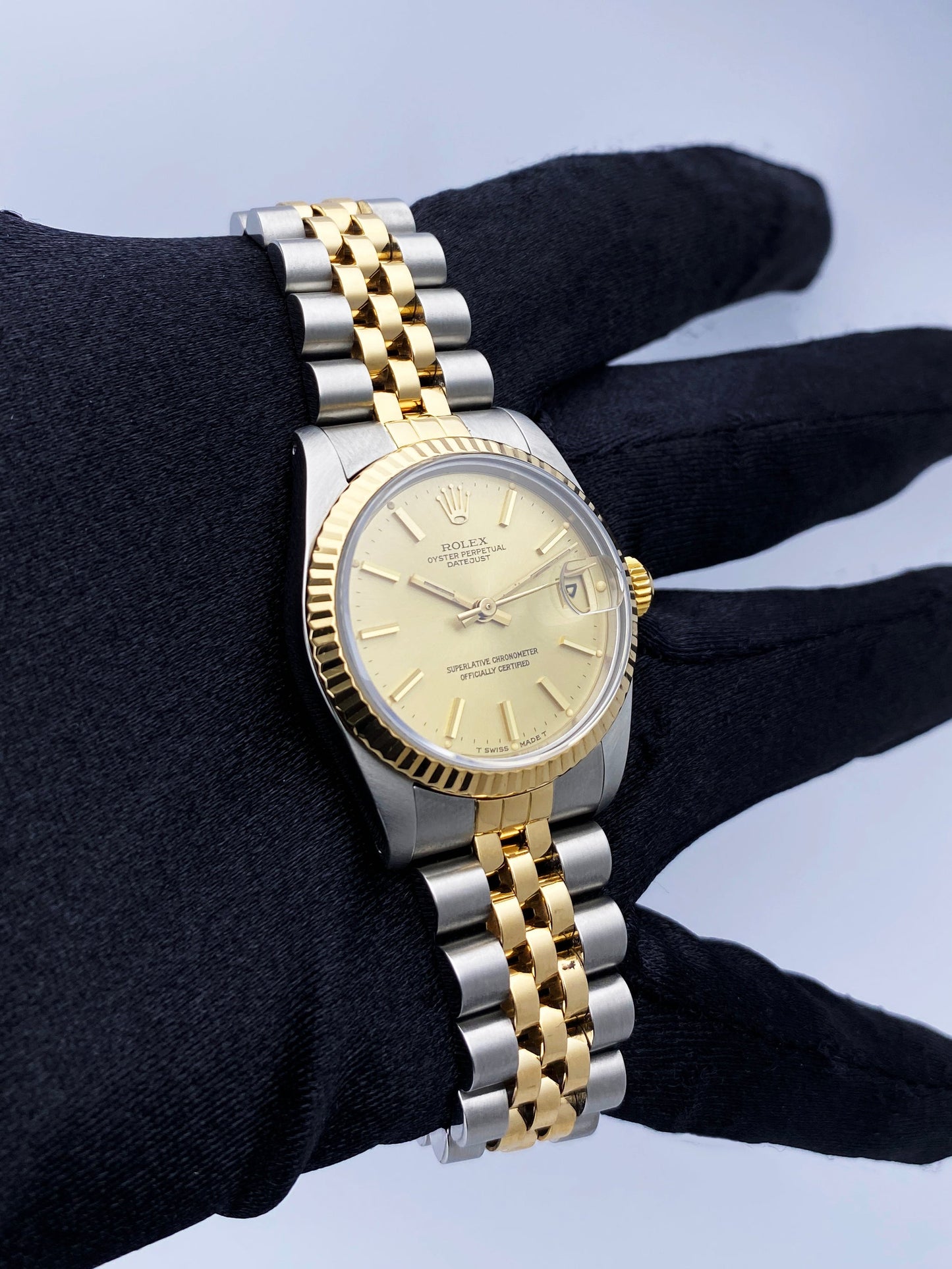 Rolex Datejust 68273 Midsize Champagne Dial Ladies Watch - Virtual