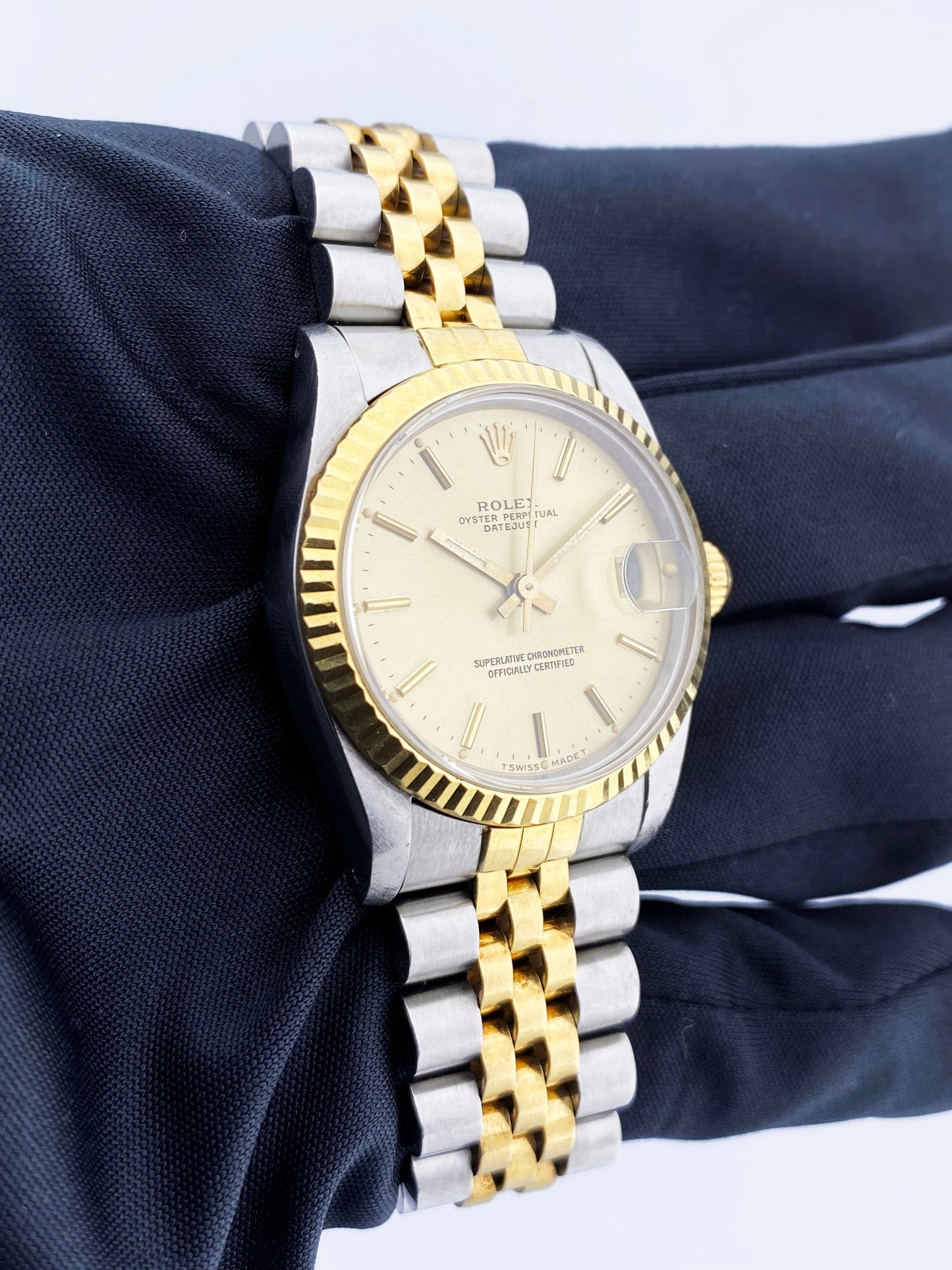 Rolex Datejust 68273 Midsize Champagne Dial Ladies Watch